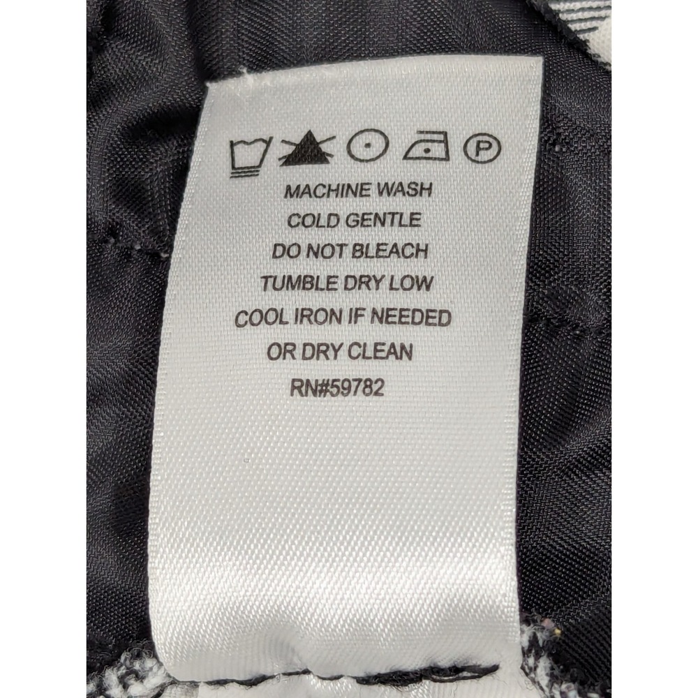 Adrianna Papell Ankle Pant Sz 8 Kate Fit Black White Gingham Check Preppy Office - Picture 8 of 9